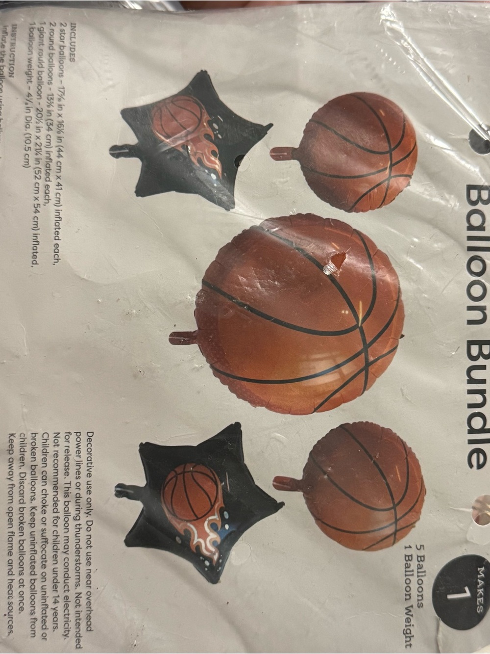 Basketball Balloon Party Pack